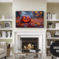 Samsung Frame TV Art, Halloween Jack O Lantern preview in modern living room