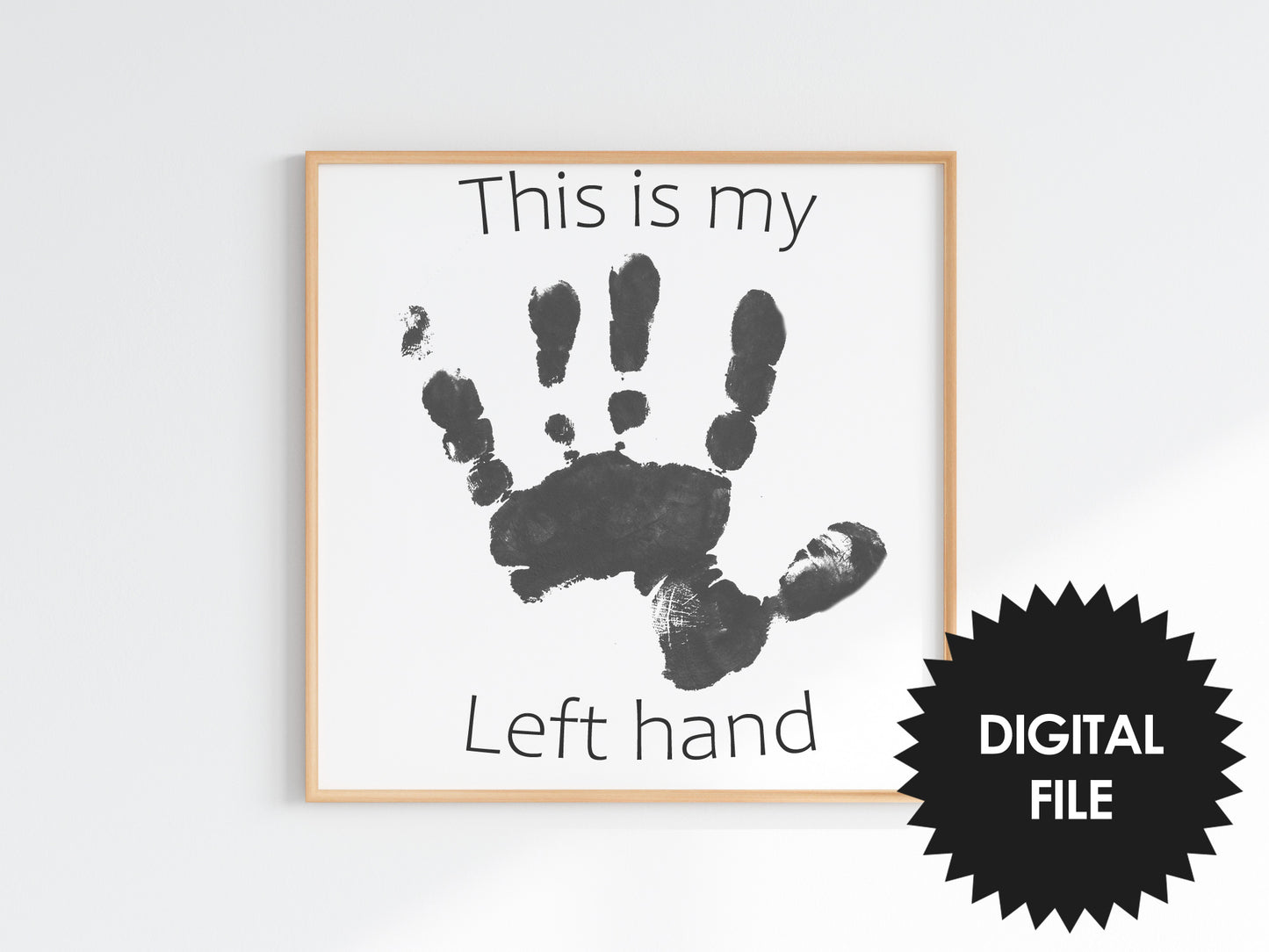Printable Left And Right Hand, Kids Room Decor, Kids Educational Print, Instant Download, Print at Home, Back to School