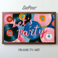 Retro Vinyl Record Frame TV Art | Party TV Backdrop | Pastel Music Theme (Digital Download)