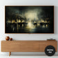 Frame TV Art | Coastal Landscape Marina at Night preview 2