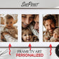 Personalized Frame TV Art Multi Aperture Collage With Your Photos or Artworks color example