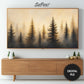 Winter Misty Forest Frame TV Art preview in bedroom