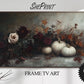 Frame TV Art Dark Moody Pumpkins and Roses preview