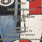Vertical Frame TV Art, Navy Red Abstract Face, Digital TV Art close up view