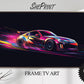 Frame TV Art For Boys | Neon Car Abstract Art preview