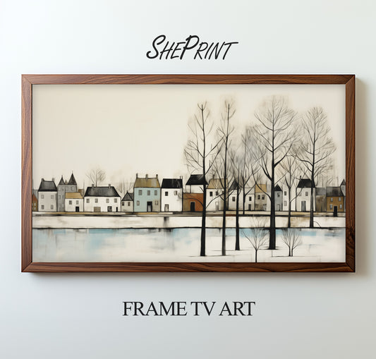 Nordic Winter Frame TV Art 