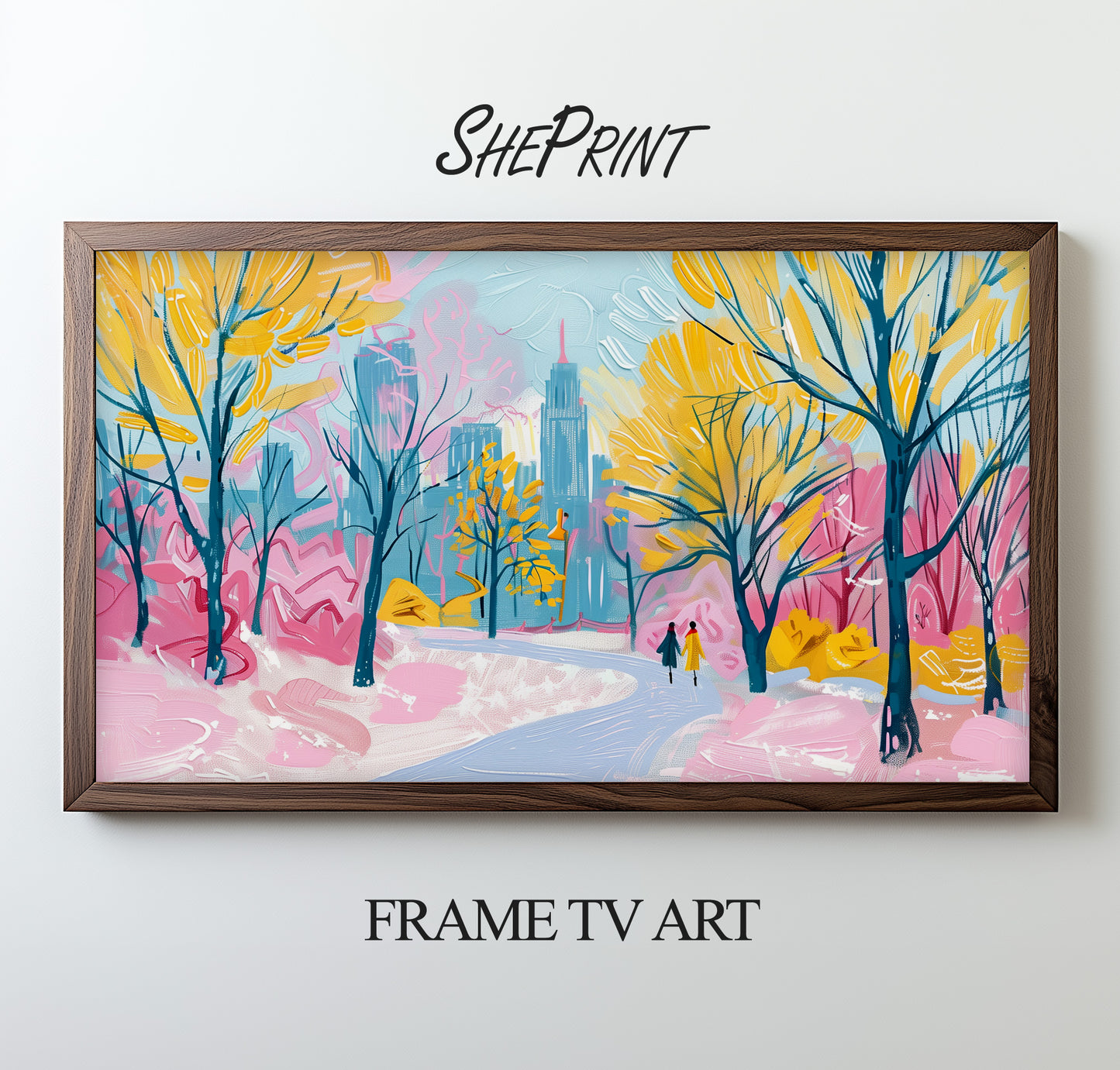 Frame TV Art Pastel Winter In The Park preview