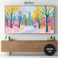 Frame TV Art Pastel Winter In The Park preview with light wood frame