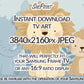 Happy Birthday Baby Boy Frame TV Art | Blue Pastel Safari Theme Party | Instant Digital Download | 3840 x 2160 pixels JPEG close up view
