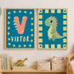 Personalized Dinosaur Wall Art for Kids, Dino Nursery Prints, Boy Room, Set of 2, 18x24inch