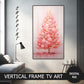 Pink Christmas Tree Vertical Frame TV Art preview