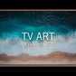 Sandy Beach Drone View Samsung Frame TV Art | Digital TV Art | Instant Download