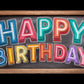 Frame TV Art | Happy Birthday Written On Old Vintage School Chalkboard