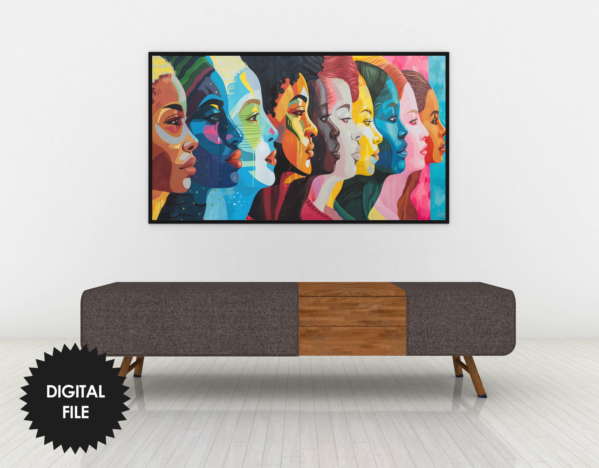 Frame TV Art | Pride Diversity Abstract Art closer look