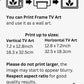 How to print Frame TV Art