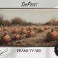 Samsung Frame TV Art Pumpkin Fields, Fall Vintage Digital  Painting preview