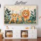 Safari Animals Frame TV Art For Kids | Lion Family Watercolor preview in kids room