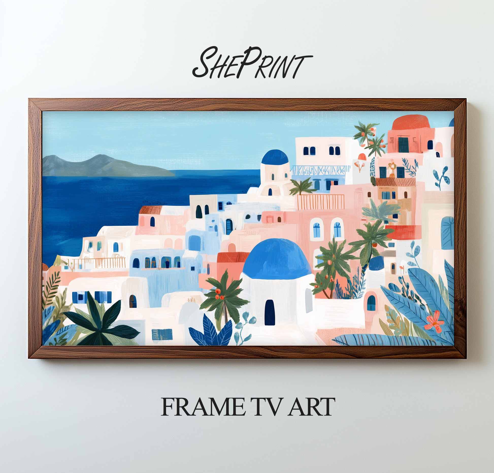 You will be able to download high quality JPG file size 3840 x 2160 pixels that can be used to display on Samsung Frame TV.