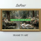Frame TV Art Secret Garden With Swans 3840x2160px JPG – with golden frame preview