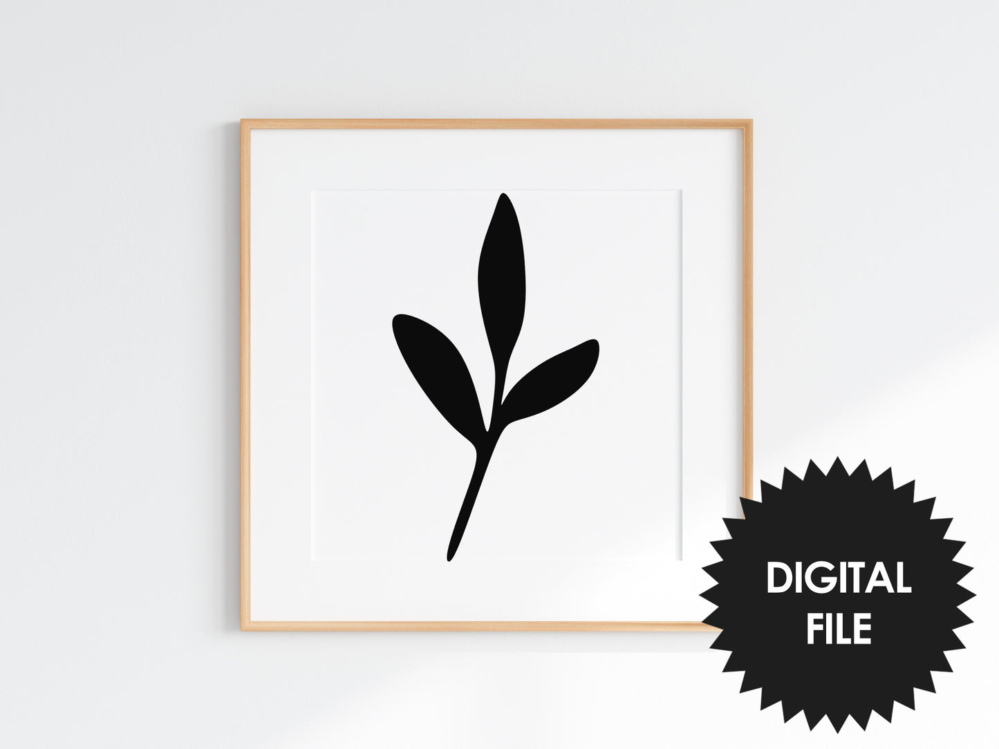 Printable Floral Abstract Art Set of 9, Bundle Print set, black & white wall art download, digital art, modern art prints, boho art