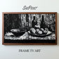 Samsung Frame TV Art, Still Life Linocut, Black and White TV Art, preview