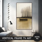 Vertical Frame TV Art, The Silent Boat Landscape Painting