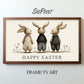 Three Vintage Easter Bunnies Frame TV Art | Instant Digital Download