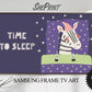 Samsung Frame TV Art Kids | Time To Sleep | Nursery Digital TV Art | Frame TV art for Kids | Cute Zebra Good Night Art | Instant Download