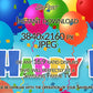 Samsung Frame TV Art | Happy Birthday Kids Banner Birthday Party Balloons | Digital TV Art | 3840 x 2160 pixels JPEG | Instant Download