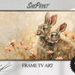 Two Cute Easter Bunnies Samsung Frame TV Art preview