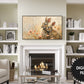 Two Cute Easter Bunnies Samsung Frame TV Art  preview in modern living room.