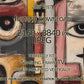 Vertical TV Art Two Faces Abstract Painting Digital Download close up look