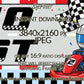 Two Fast Samsung Frame TV Art | Happy Birthday Racing Car Art For Boys Set of 2. Light blue version close up view