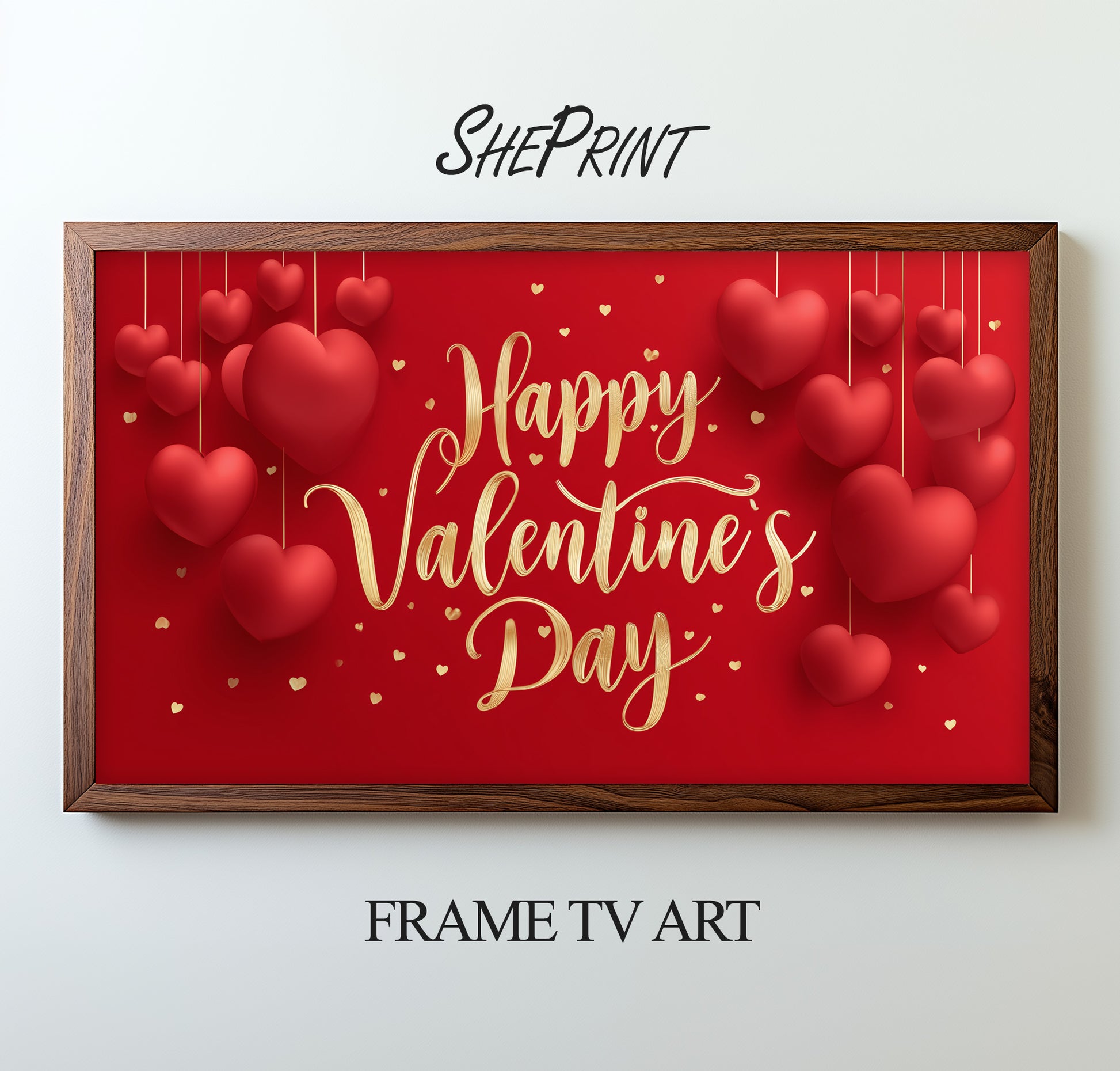 Happy Valentine's Day Banner | Samsung Frame TV Art 