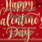 Happy Valentine's Day Banner | Samsung Frame TV Art close up view