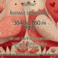 Valentines Day Samsung Frame TV Art | Vintage Naive Folk Birds Painting close up view