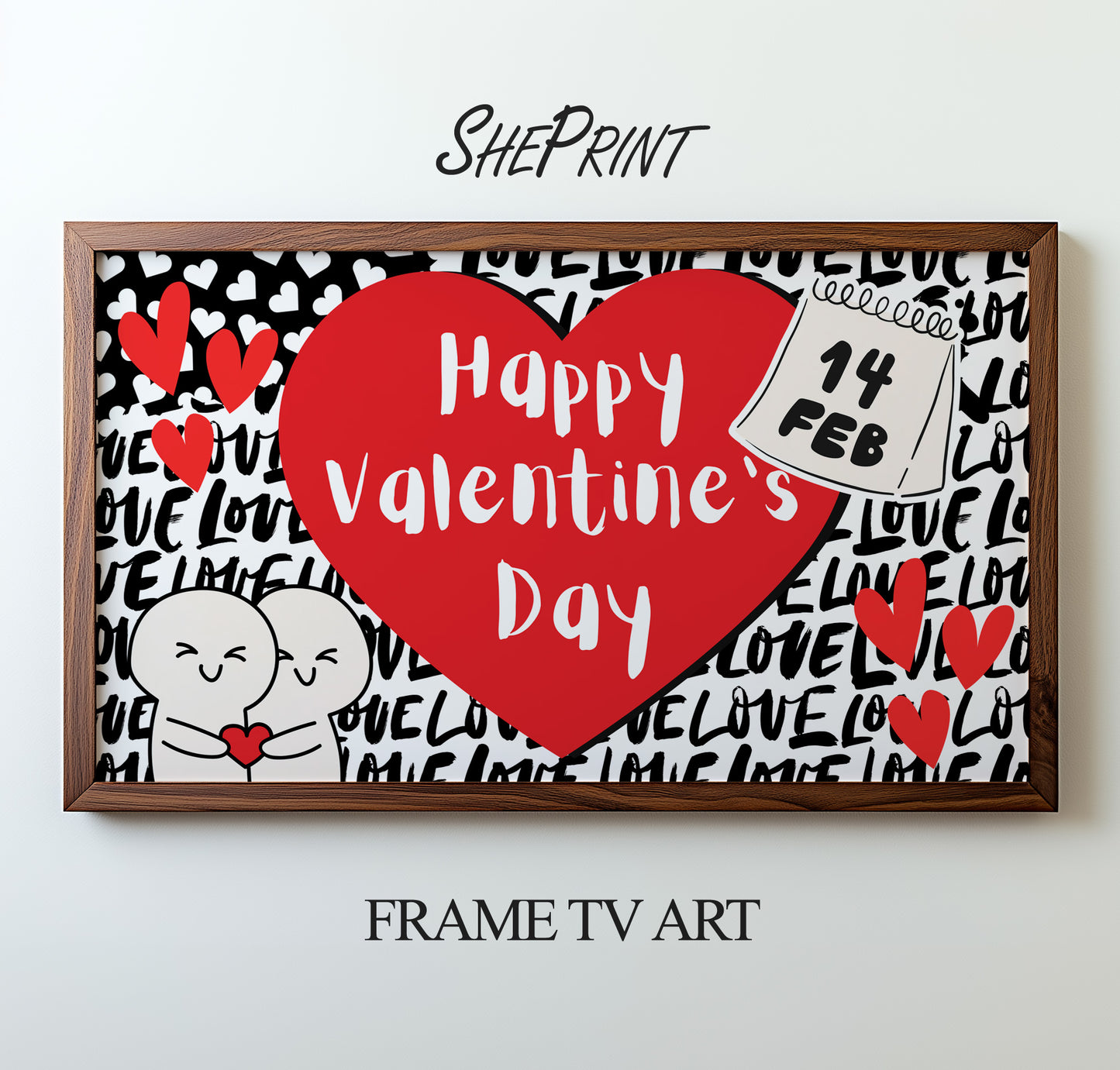 Valentine’s Day Frame TV Art for Kids &amp; Teens preview on screen