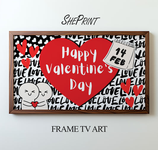Valentine’s Day Frame TV Art for Kids &amp; Teens preview on screen