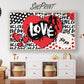 Graffiti Love – Modern Valentine’s Frame TV Art for Kids &amp; Teens preview in kids room