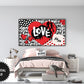 Graffiti Love – Modern Valentine’s Frame TV Art for Kids &amp; Teens preview in teen room