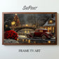 Vintage Christmas Frame TV Art, 10 Images Collage, Vibrant Colors, 3840x2160px JPGs, Instant Digital Download