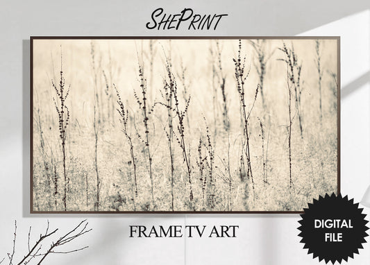 Vintage Fields Samsung Frame TV Art | Monochrome | Digital TV Art | Digital Painting | Instant Download