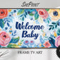 Baby Shower Frame TV Art | Welcome Baby TV Display | Gender Neutral Baby Shower Party Decor, preview on Frame TV