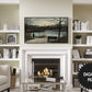 Winter By The Lake Frame TV Art | Oil Painting preview in modern living room