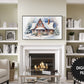 Christmas Frame TV Art | Cozy Winter Cottage | Digital TV Art | Digital Watercolor Painting | Instant Download JPEG