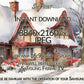 Christmas Frame TV Art | Rustic Winter Cottage | Digital TV Art | Digital Watercolor Painting | Instant Download JPEG