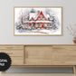Christmas Frame TV Art | Jolly Winter Cottage | Digital TV Art | Digital Watercolor Painting | Instant Download JPEG