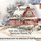 Christmas Frame TV Art | Delightful Red Winter Cottage | Digital TV Art | Digital Watercolor Painting | Instant Download JPEG