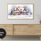Christmas Frame TV Art | Lovely Winter Cottage | Digital TV Art | Digital Watercolor Painting | Instant Download JPEG