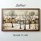 Winter Day Frame TV Modern Abstract Art 